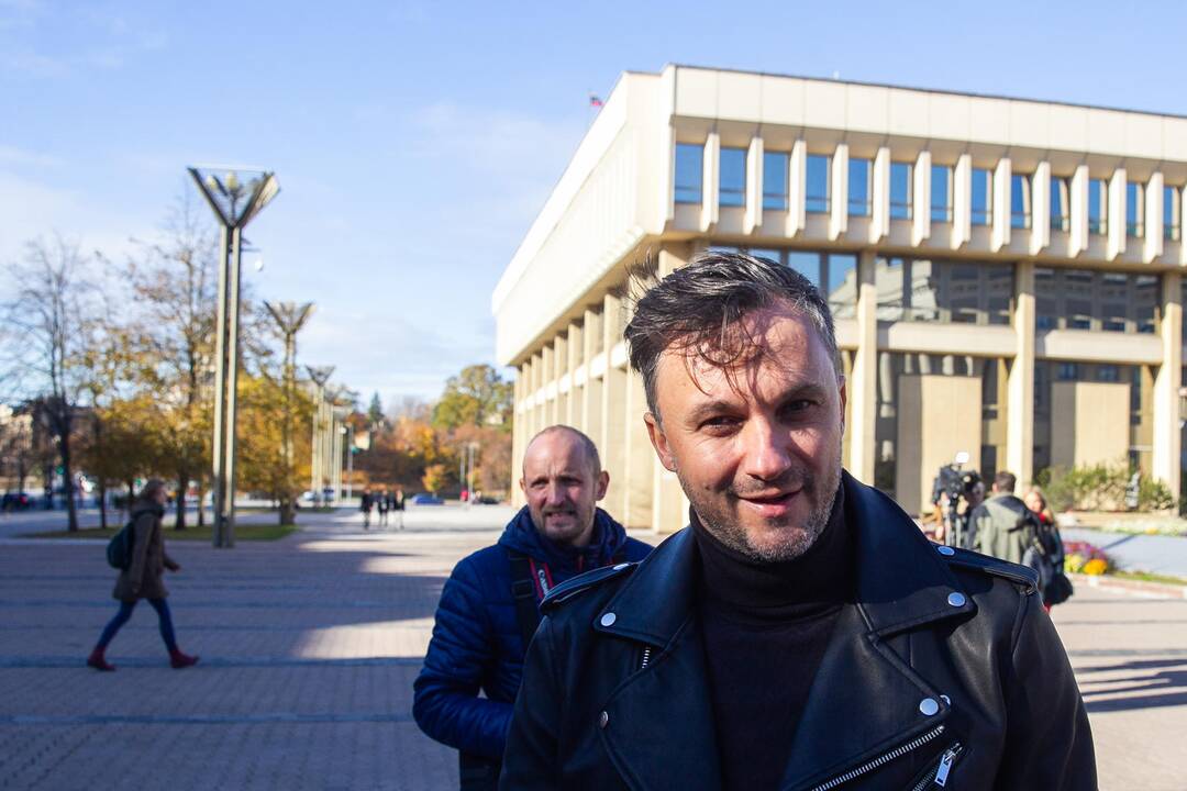 Aktorių protesto akcija prie Seimo