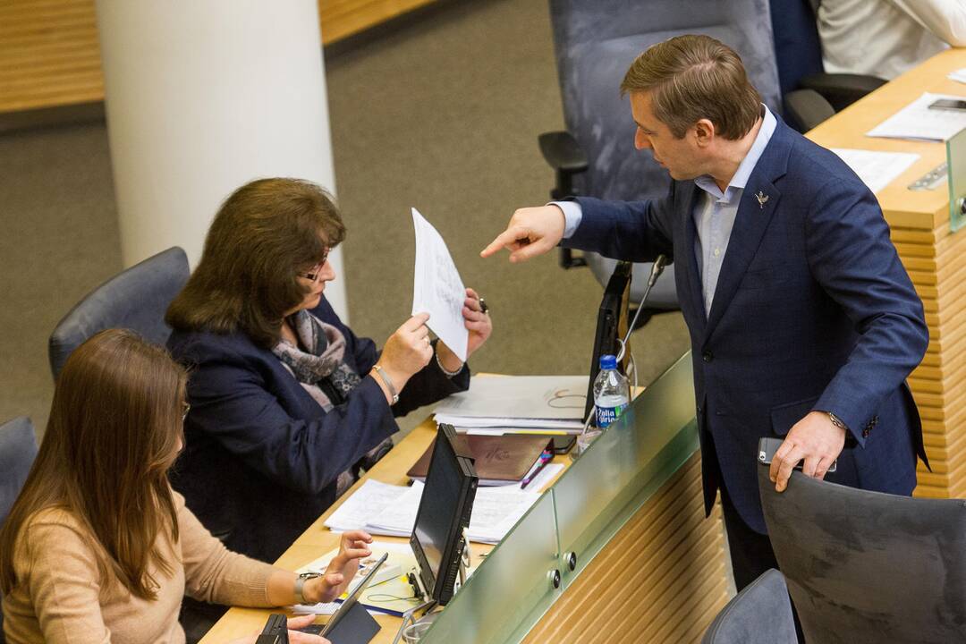 Radijo ir televizijos komisija bausti už politikų garbės pažeminimą negalės