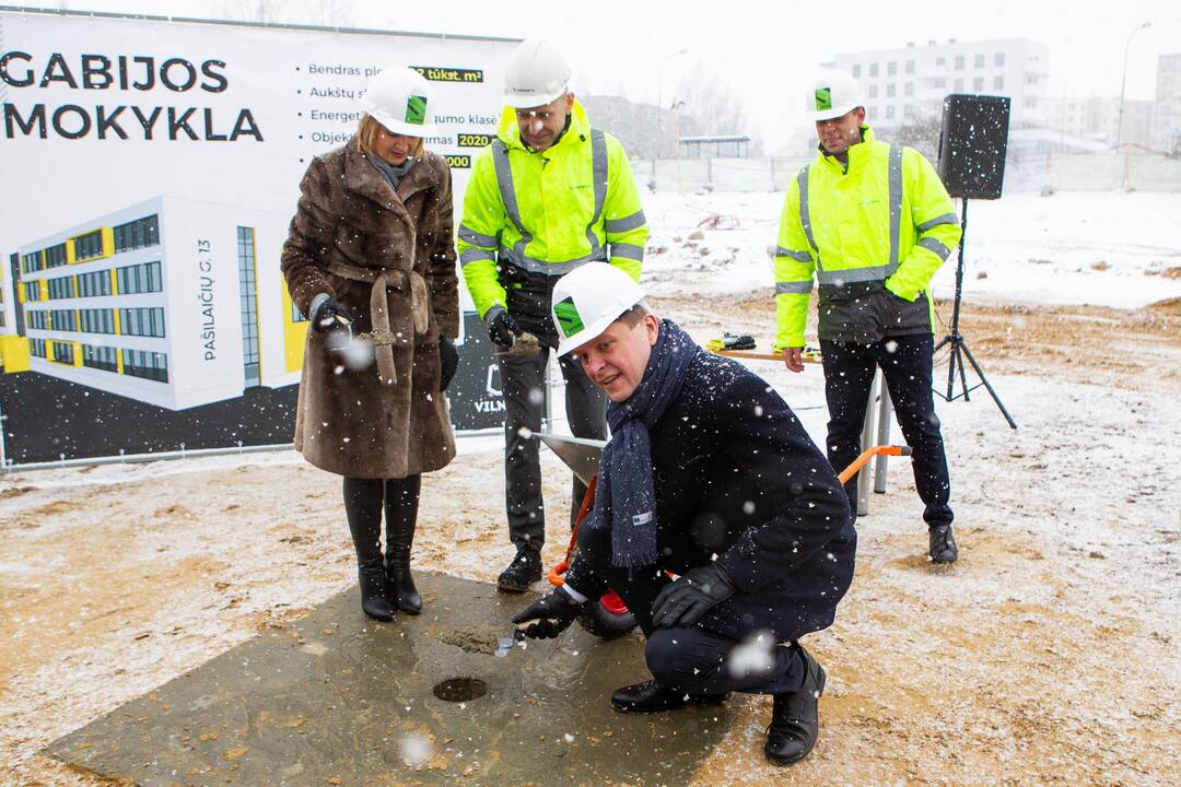 Vilniuje statoma nauja mokykla