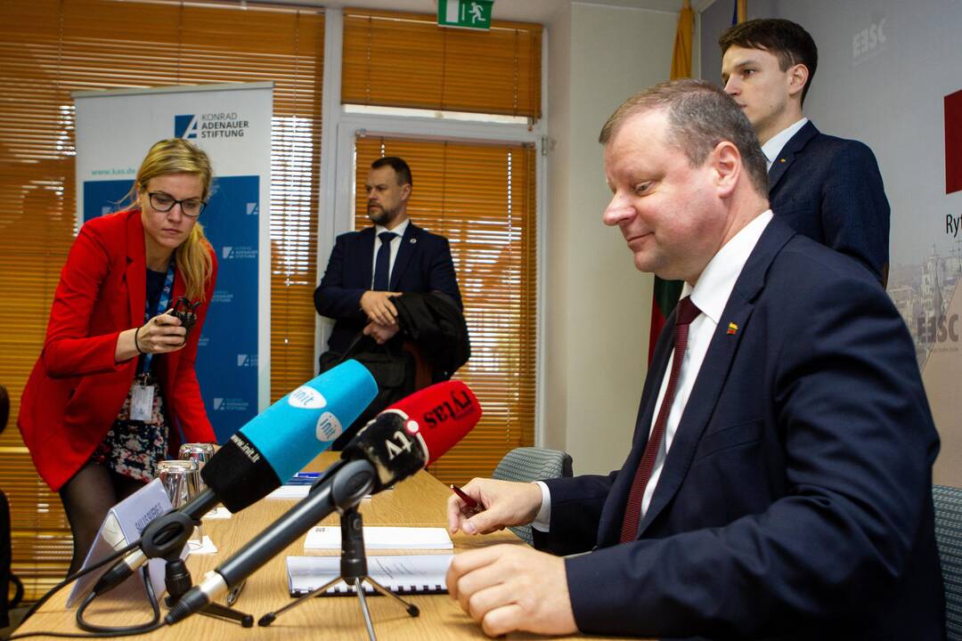 S. Skvernelis pristatė užsienio politikos strategiją