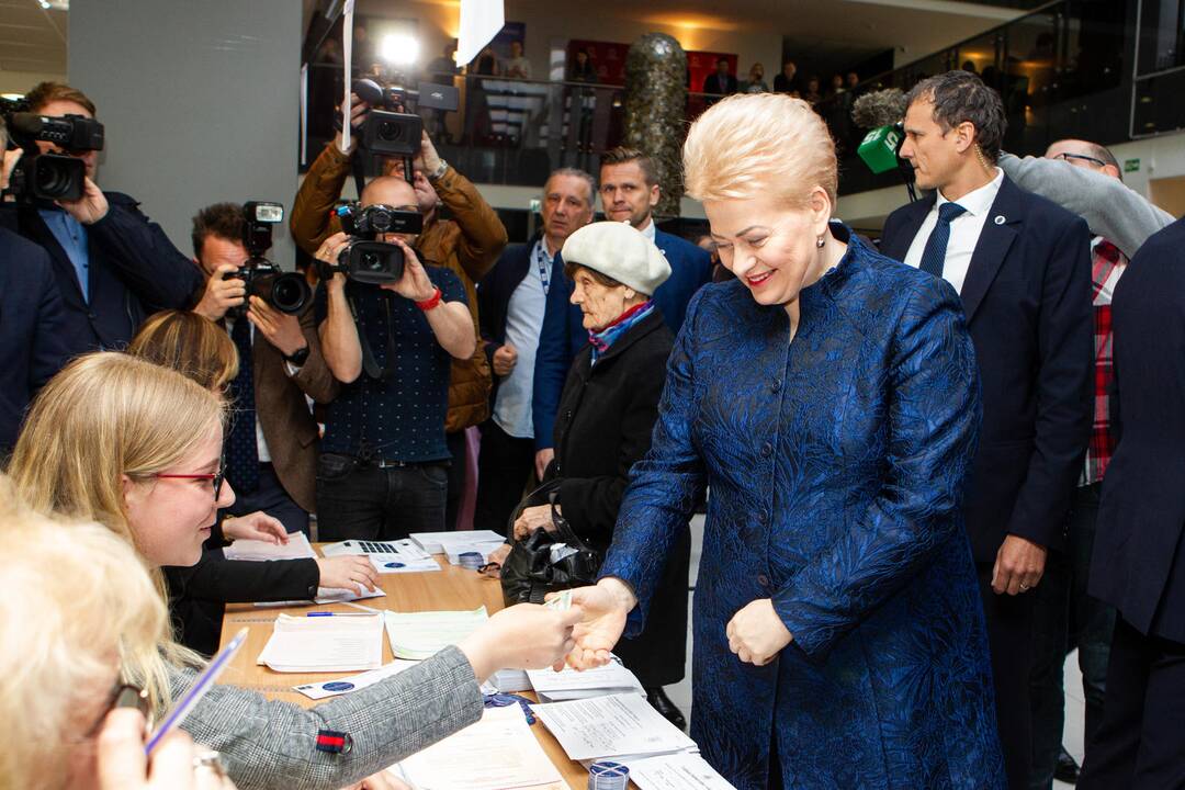 D. Grybauskaitė iš anksto balsavo prezidento rinkimuose