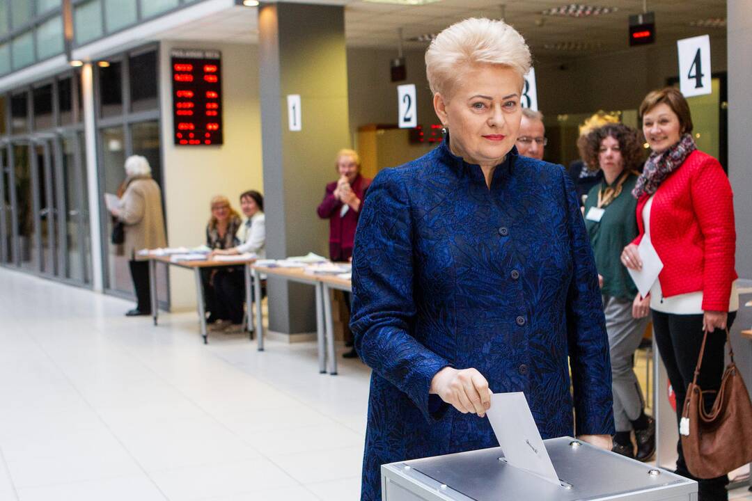 D. Grybauskaitė iš anksto balsavo prezidento rinkimuose