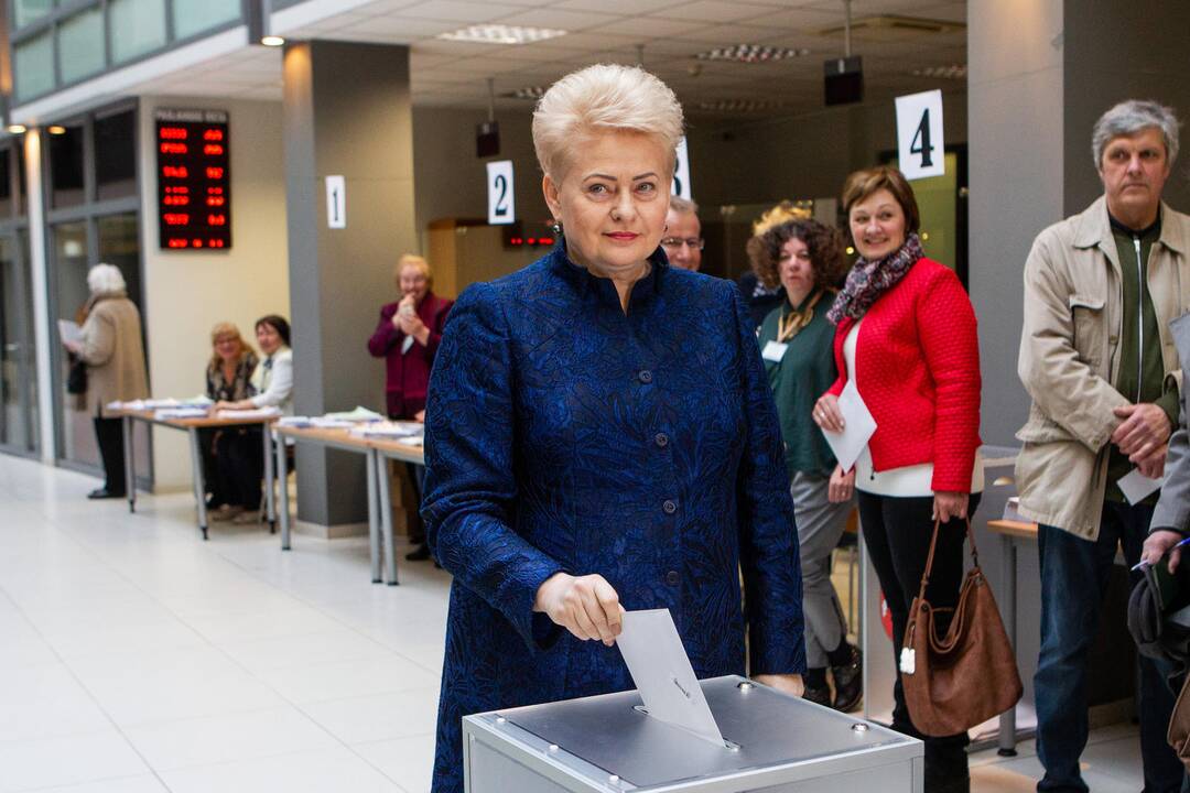 D. Grybauskaitė iš anksto balsavo prezidento rinkimuose