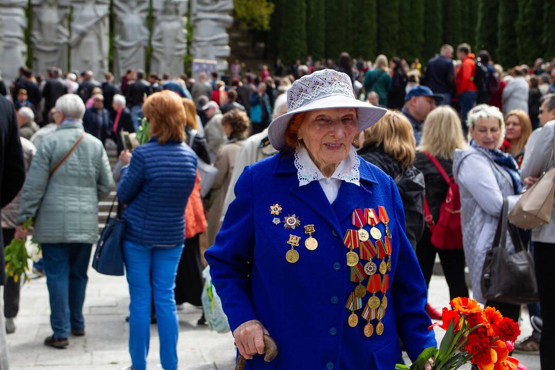 Gegužės 9-osios minėjimas Antakalnio kapinėse