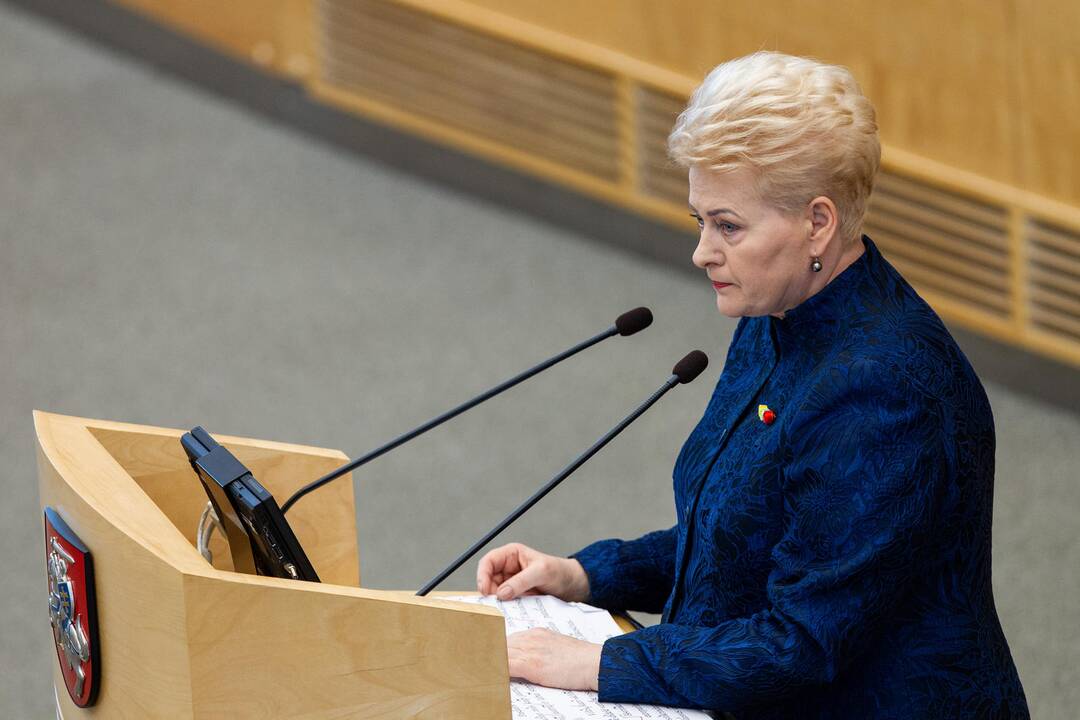 D. Grybauskaitės paskutinis metinis pranešimas