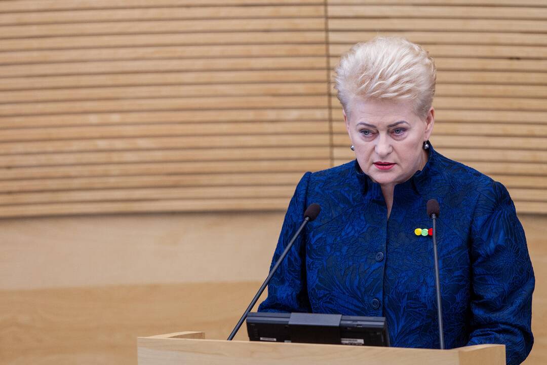 D. Grybauskaitės paskutinis metinis pranešimas