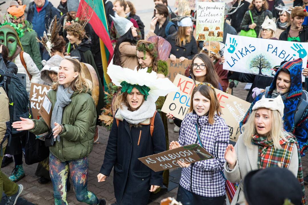 Protesto akcija „Girios ateina į Vilnių“