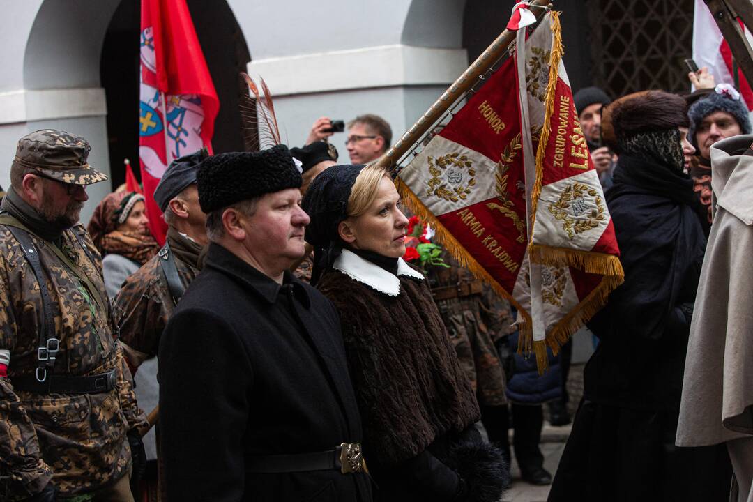 Iškilmingos sukilimo vadų laidotuvės