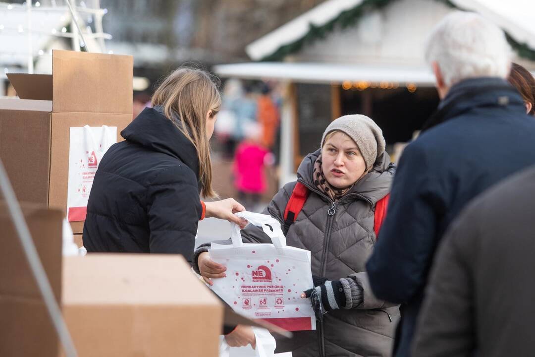 Paskelbta akcija „Kalėdos sostinėje be plastiko“