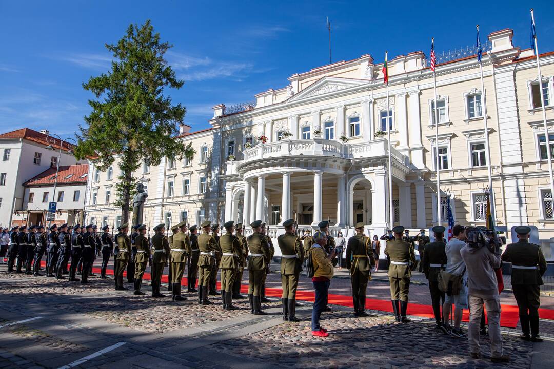 JAV kariuomenės sekretoriaus sutikimo ceremonija