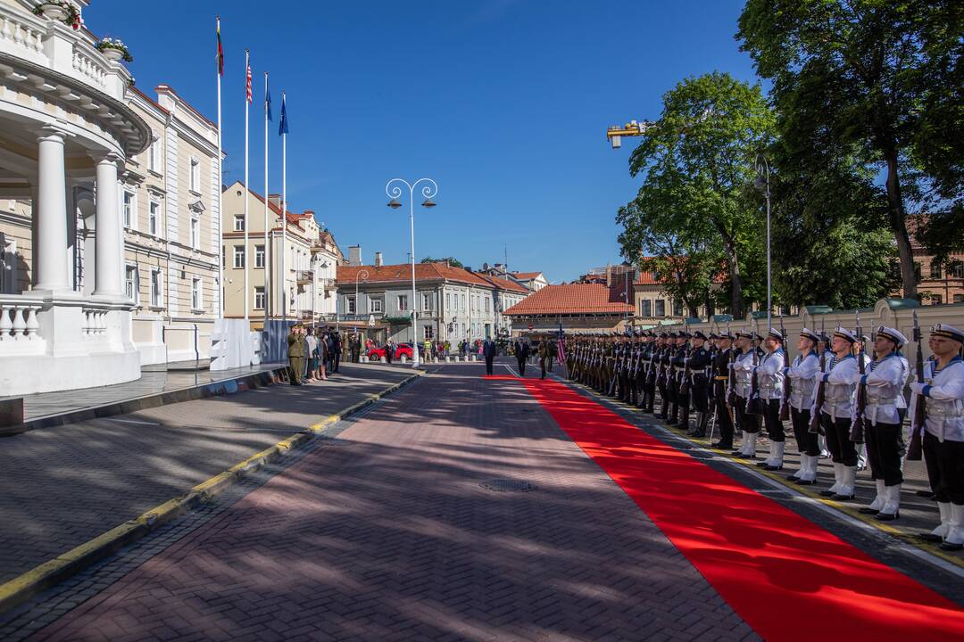 JAV kariuomenės sekretoriaus sutikimo ceremonija