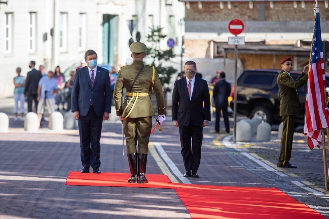 JAV kariuomenės sekretoriaus sutikimo ceremonija