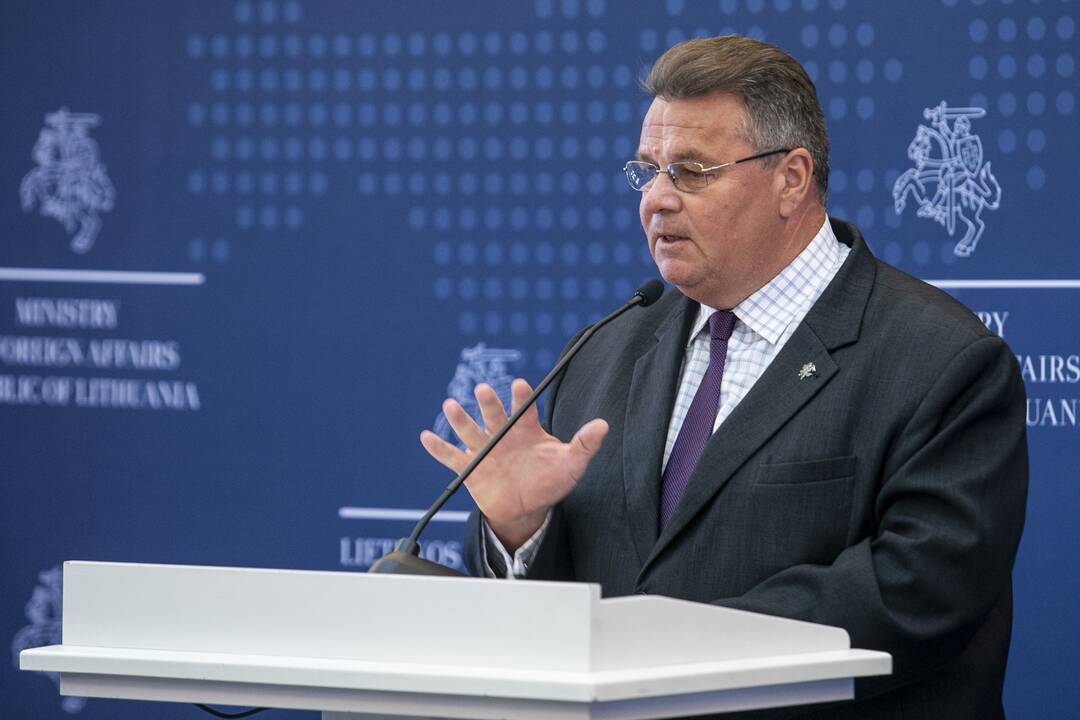 L. Linkevičiaus spaudos konferencija