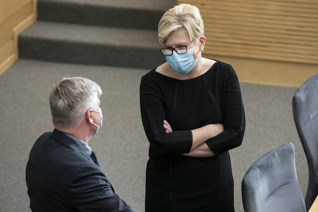 I. Šimonytė pristato naujos Vyriausybės programą