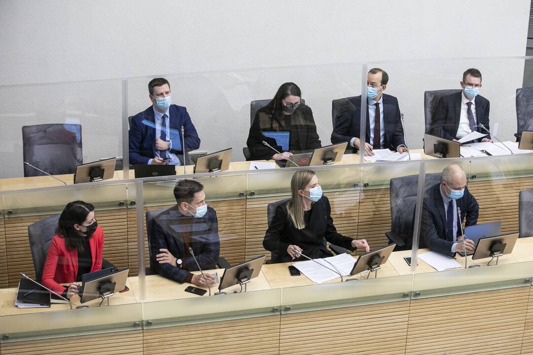 I. Šimonytė pristato naujos Vyriausybės programą