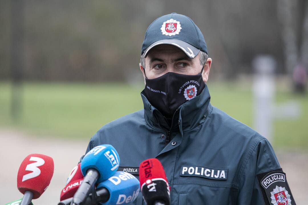 Spaudos konferencija dėl policijos darbo
