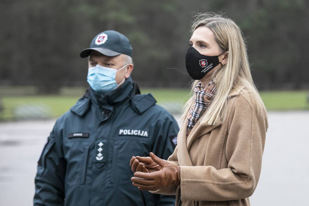 Spaudos konferencija dėl policijos darbo