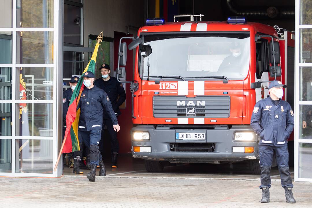 Ugniagesiai mini Šv. Florijono dieną