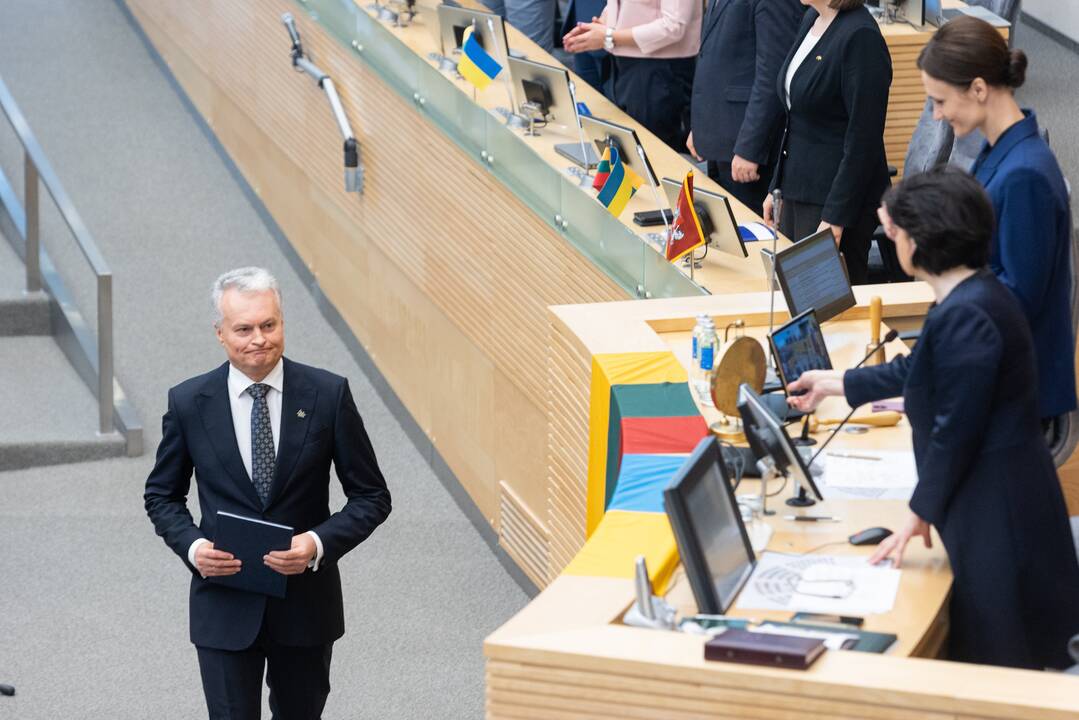 Prezidentas kitą savaitę Seime skaitys ketvirtąjį metinį pranešimą