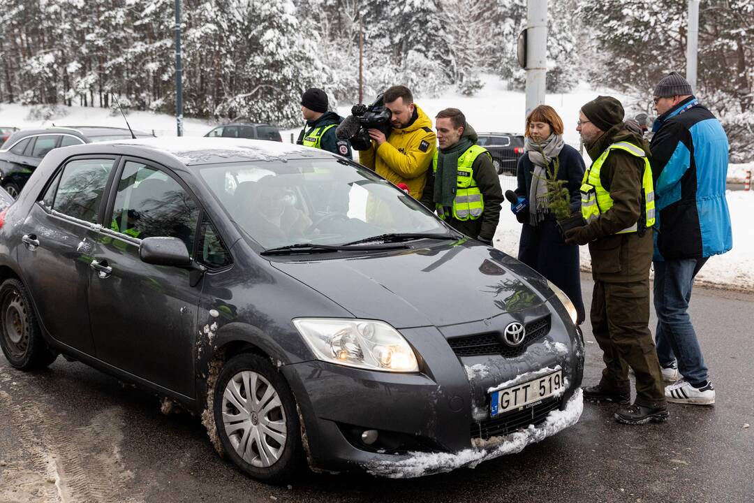 Policijos ir miškininkų akcija Vilniuje