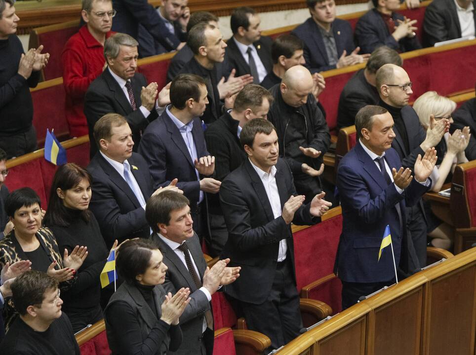 Lietuvos politikai sveikina Ukrainos parlamento žingsnius