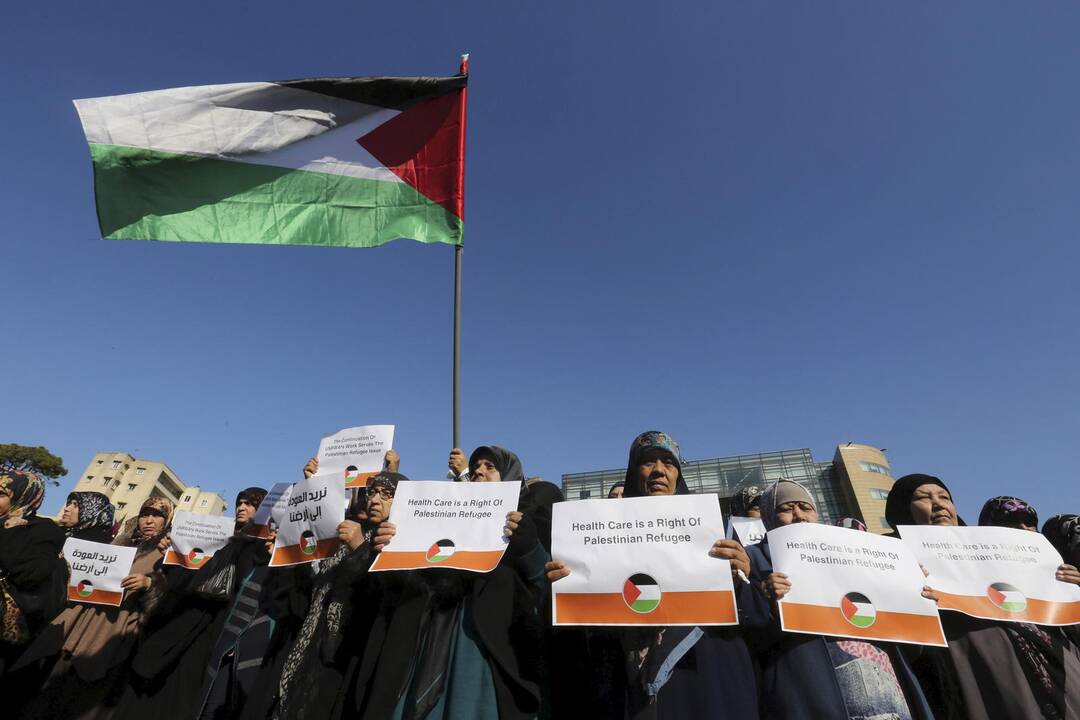 Lietuva skyrė 20 tūkst. eurų Palestinos pabėgėliams