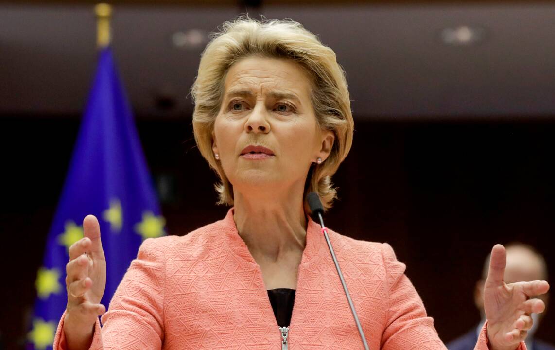 Europos Komisijos pirmininkė U. von der Leyen sakė savo pirmąjį metinį pranešimą