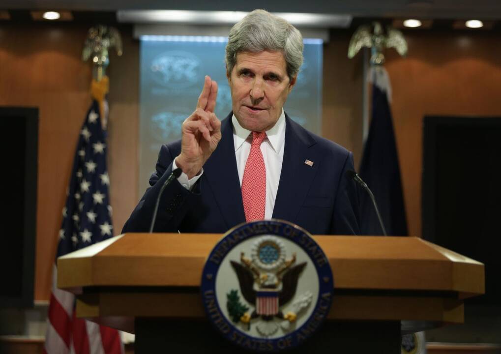 J. Kerry: Rusijos ir Kinijos dujų sutartis neturės įtakos krizei Ukrainoje