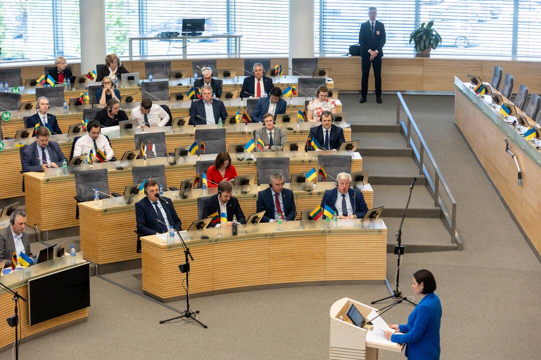 S. Cichanouskaja sakė kalbą Seime