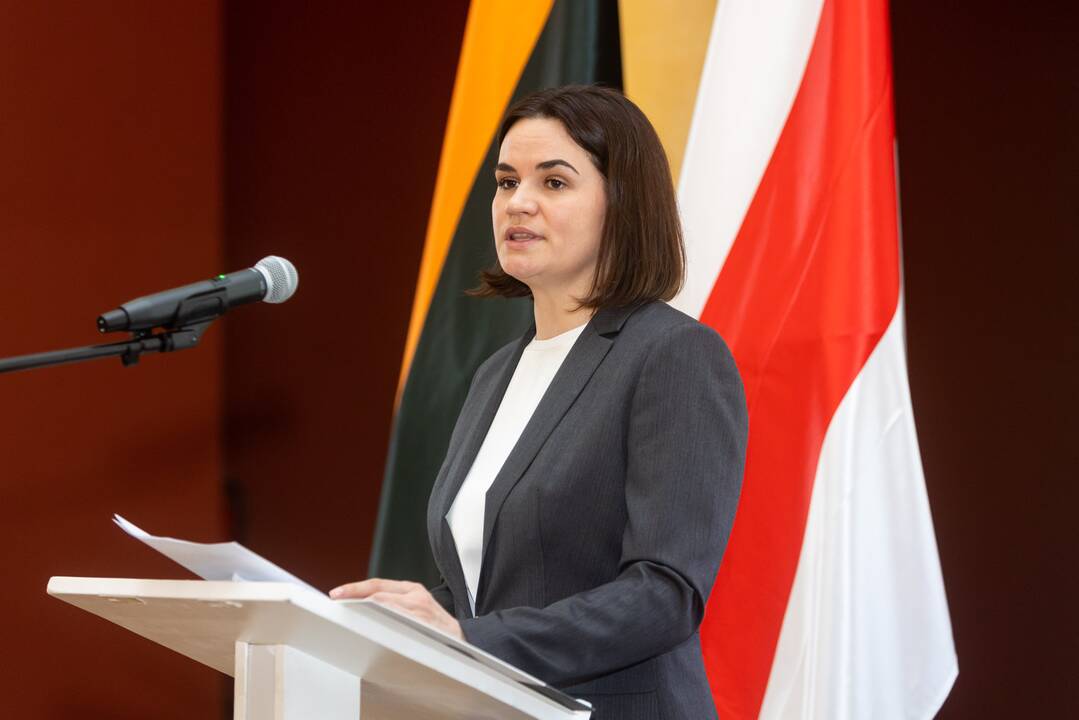 Baltarusijos nacionalinė lyderė Sviatlana Cichanouskaja