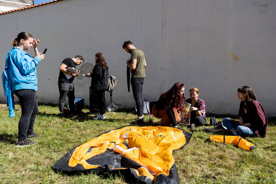 Studentų protestas dėl bendrabučių trūkumo