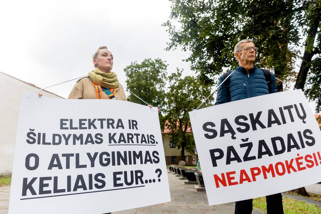 Dėstytojų protestas dėl mažų algų