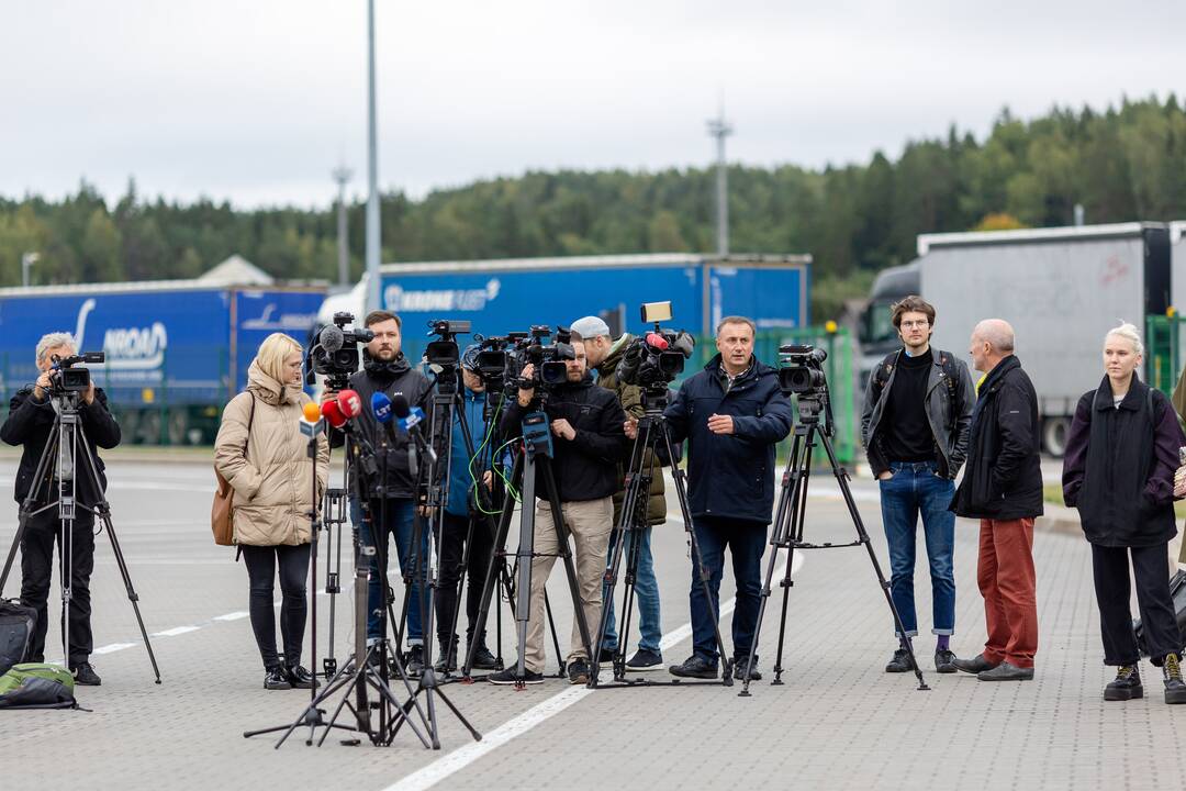 Spaudos konferencija dėl įsigaliojusių ribojimų rusams