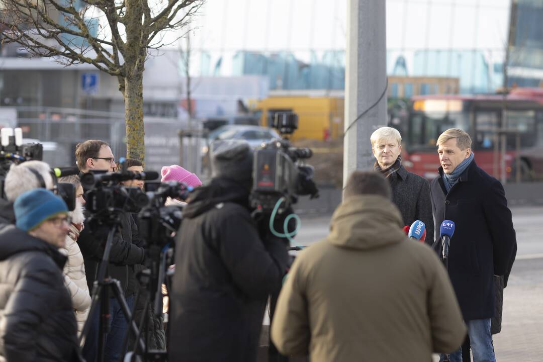 Spaudos konferencija dėl vairuotojų streiko