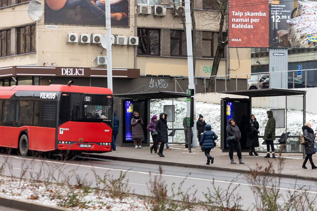 Vilniuje – viešojo transporto vairuotojų streikas