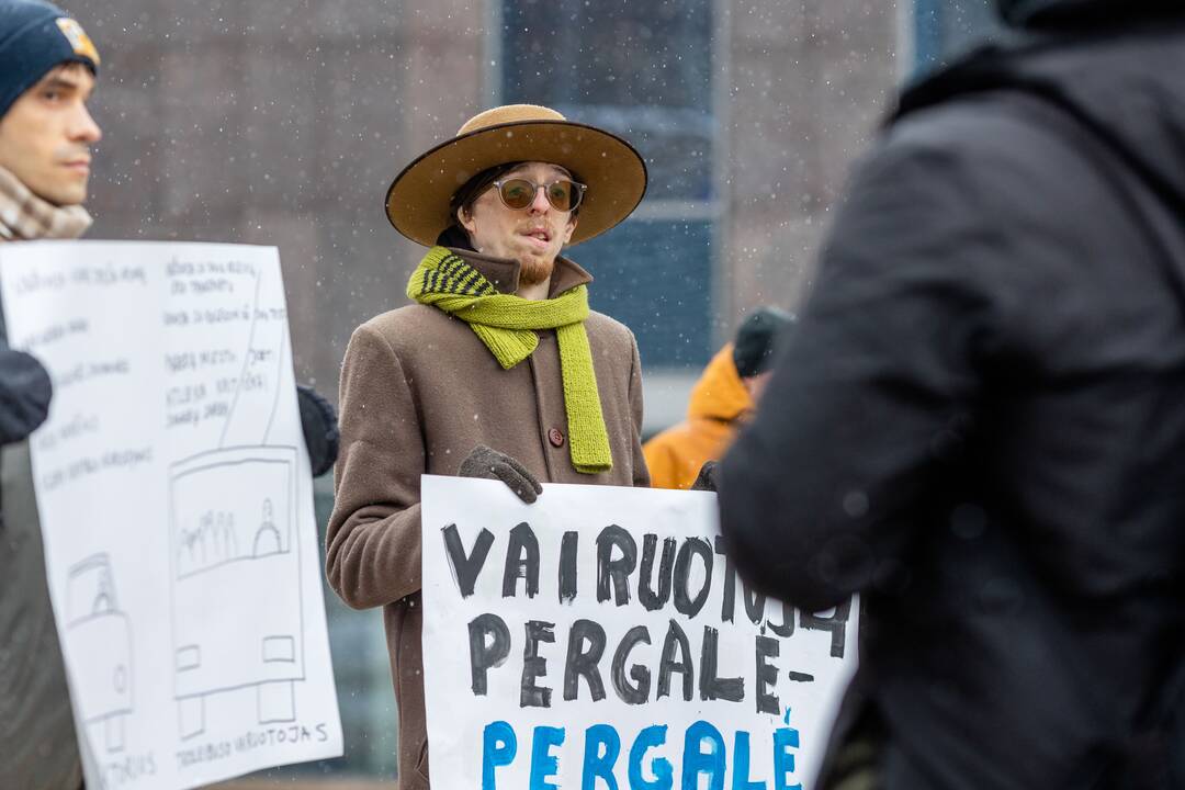 Streikuojančių vairuotojų palaikymo piketas
