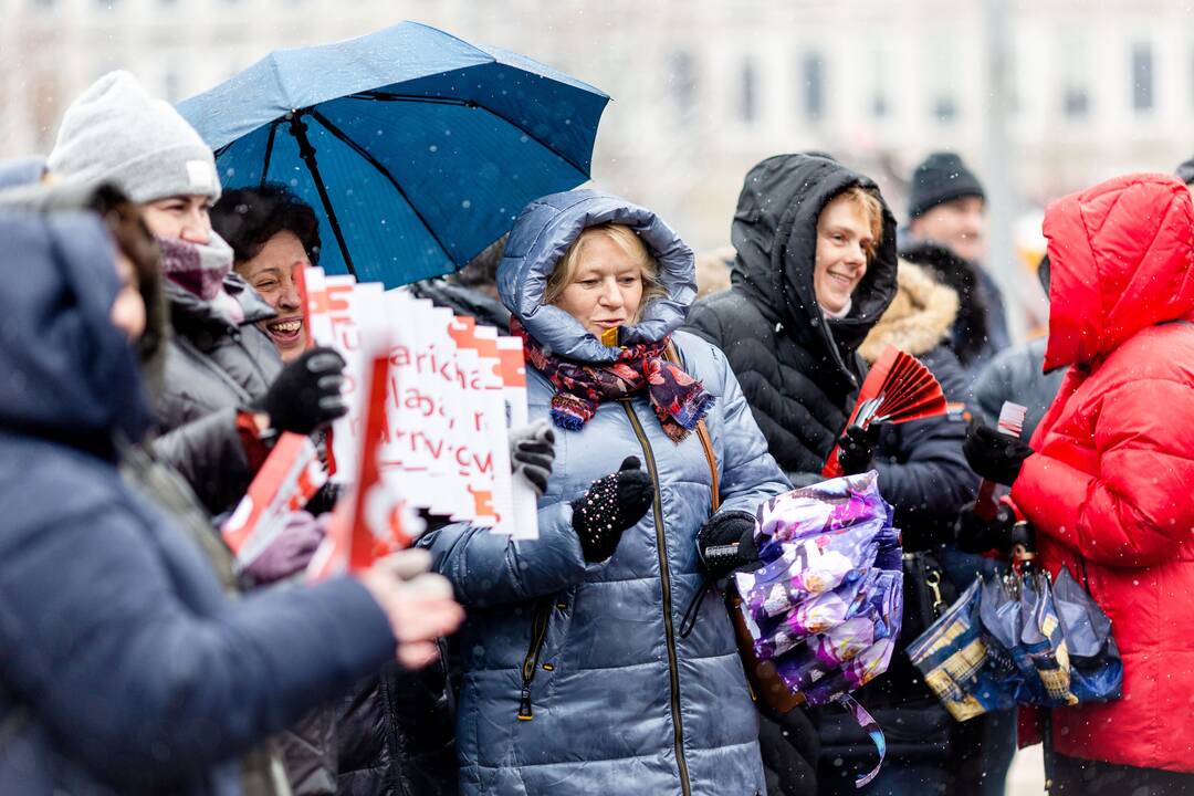 Streikuojančių vairuotojų palaikymo piketas