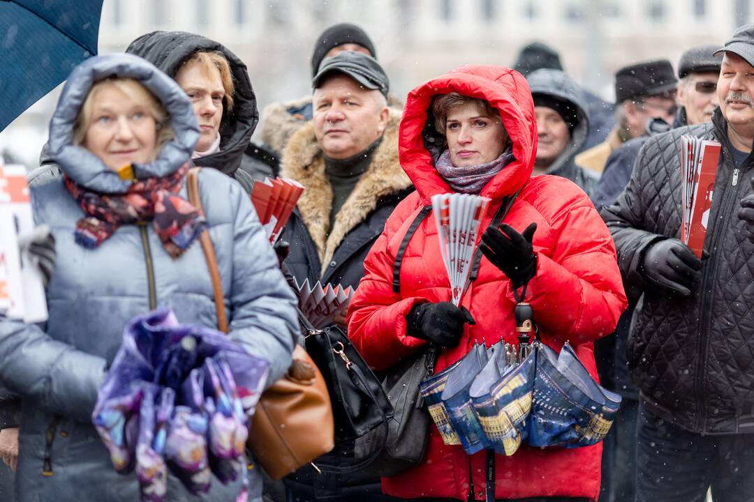 Streikuojančių vairuotojų palaikymo piketas