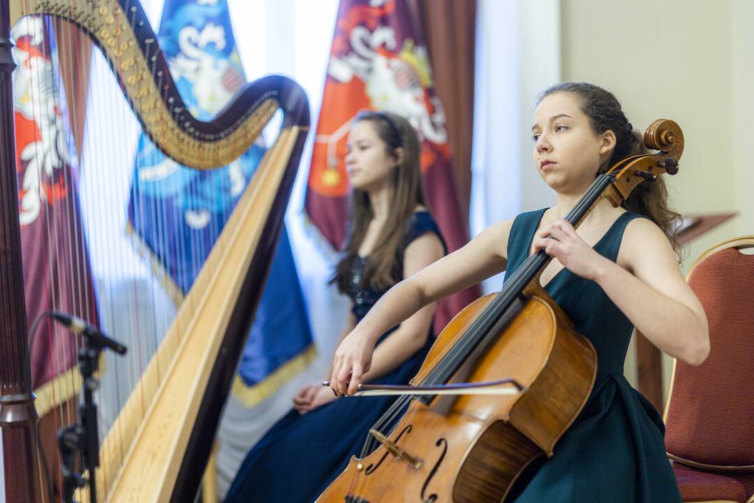 Vilniuje – iškilminga vėliavų pakėlimo ceremonija