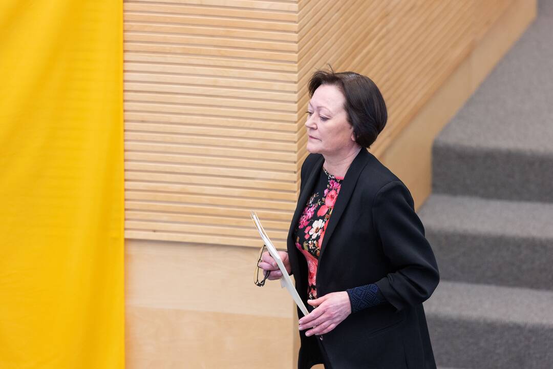 VRK pirmininkė J. Petkevičienė atsakinėjo į Seimo narių klausimus 