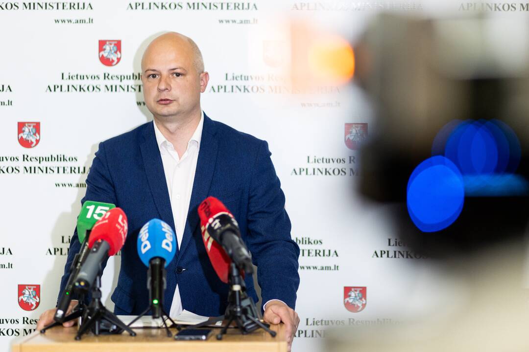 Spaudos konferencija dėl medžių kirtimo