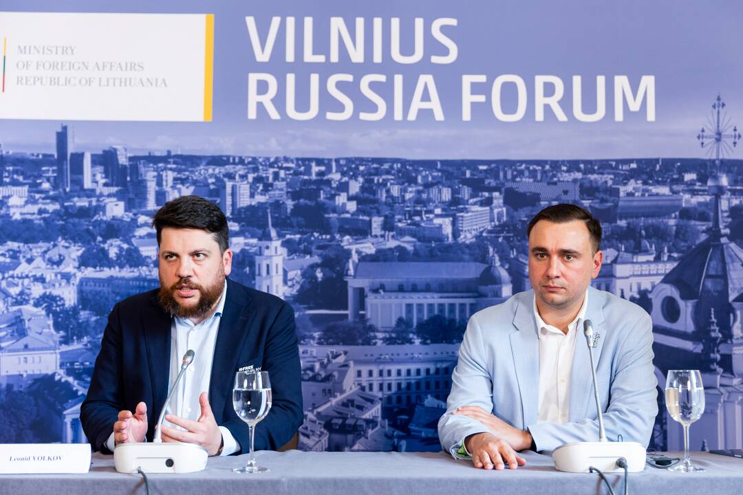 Vilniaus Rusijos forumo spaudos konferencija