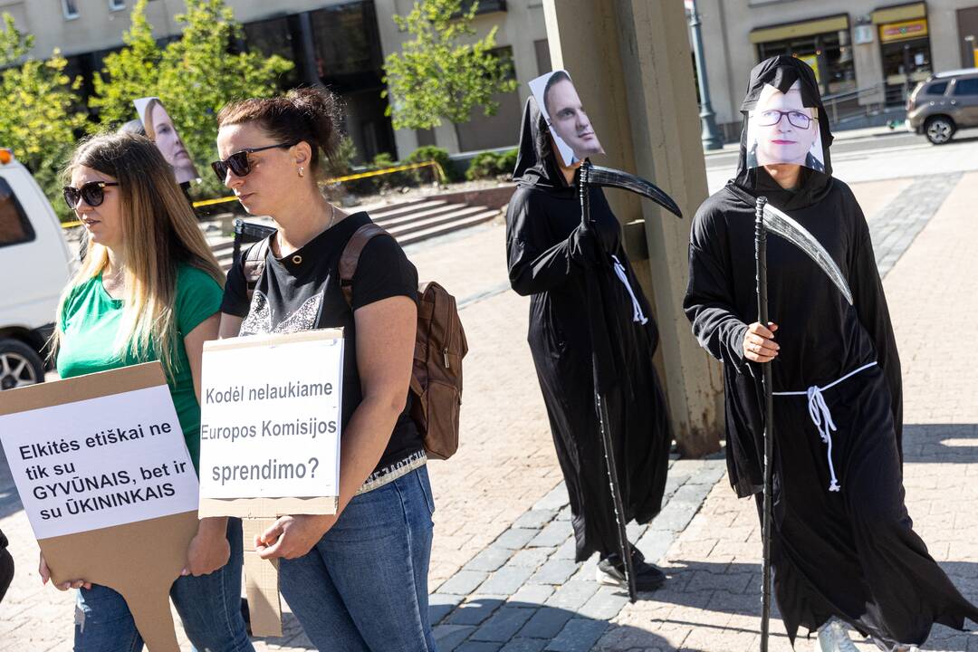 Ūkininkų protestas prie Seimo