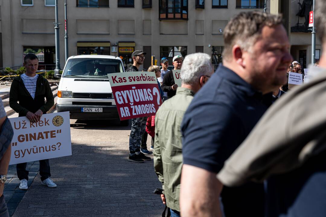 Ūkininkų protestas prie Seimo