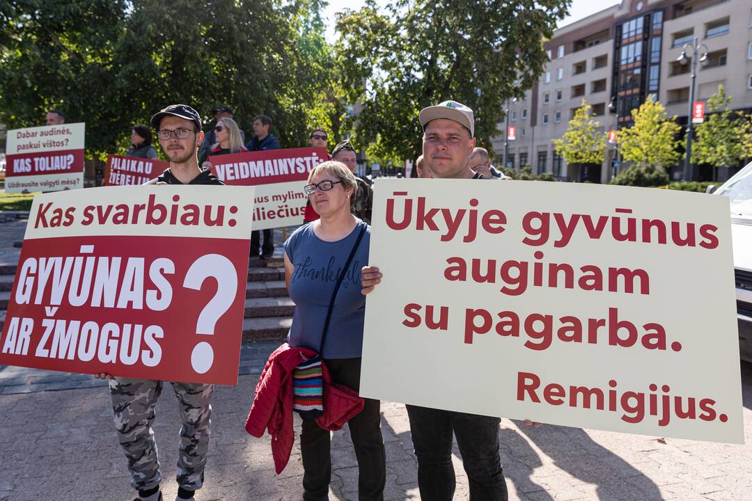 Ūkininkų protestas prie Seimo