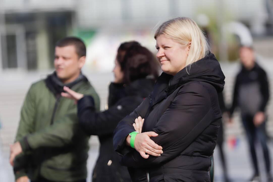 Judėjimo sveikuoliai okupavo Vienybės aikštę