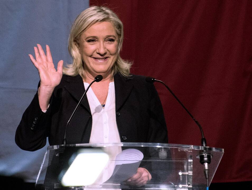 Nacionalinio fronto lyderė Marine Le Pen