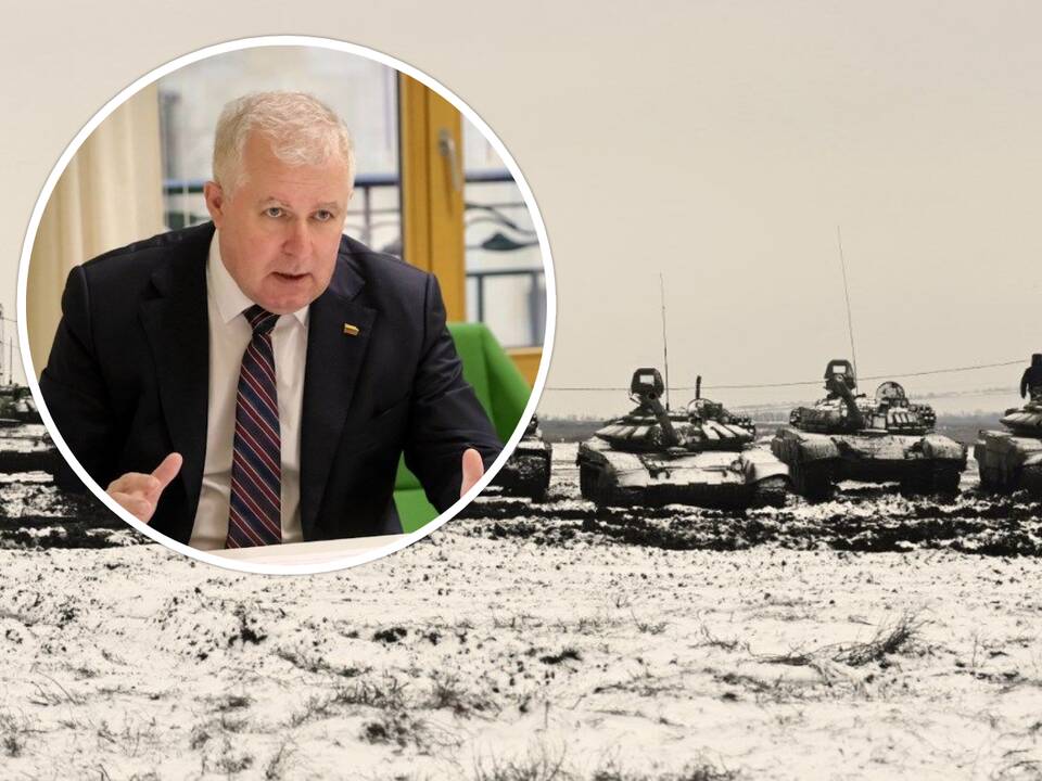 A. Anušauskas: Rusijos galimybės panaudoti karines pajėgas Ukrainoje sutrumpėjo iki valandų