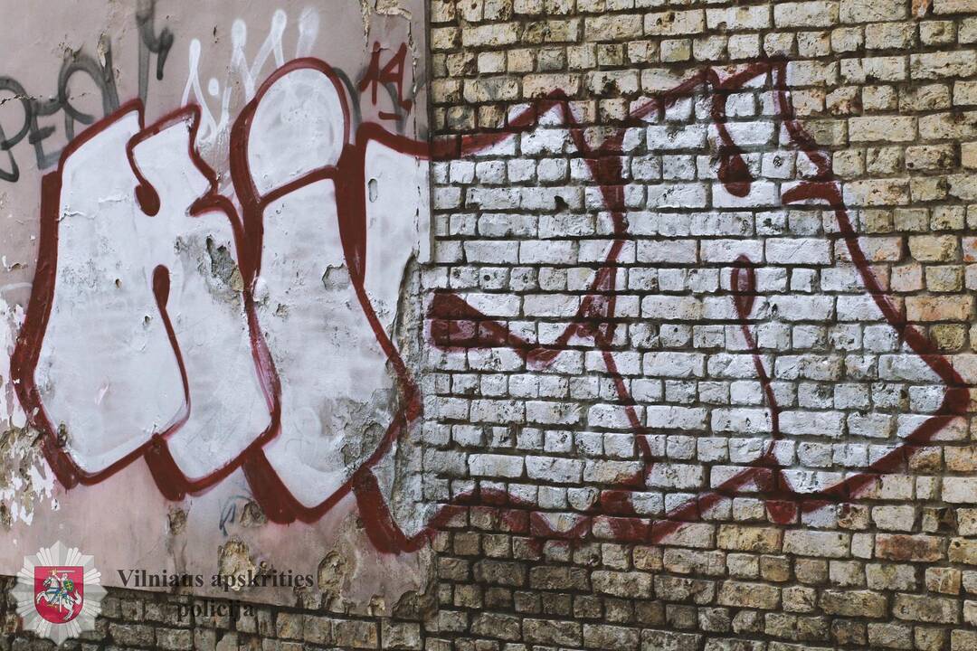 Policijai vėl įkliuvo grafičių piešėjai