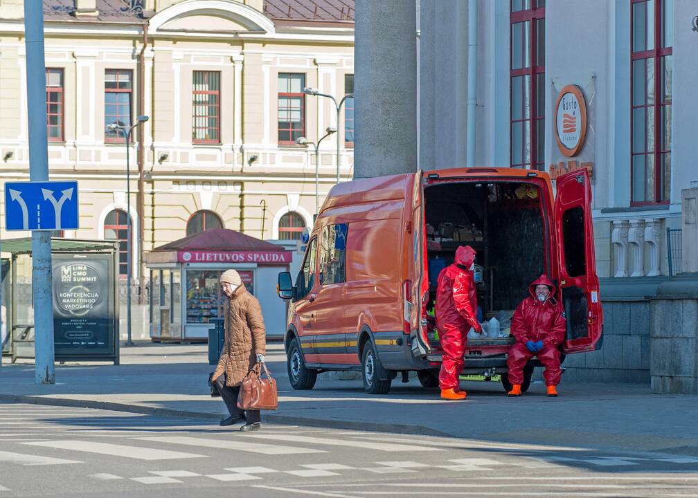 Viešbutyje Vilniuje susimušė karantinuoti vyrai